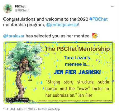 Twitter announcement from PBChat reads: 